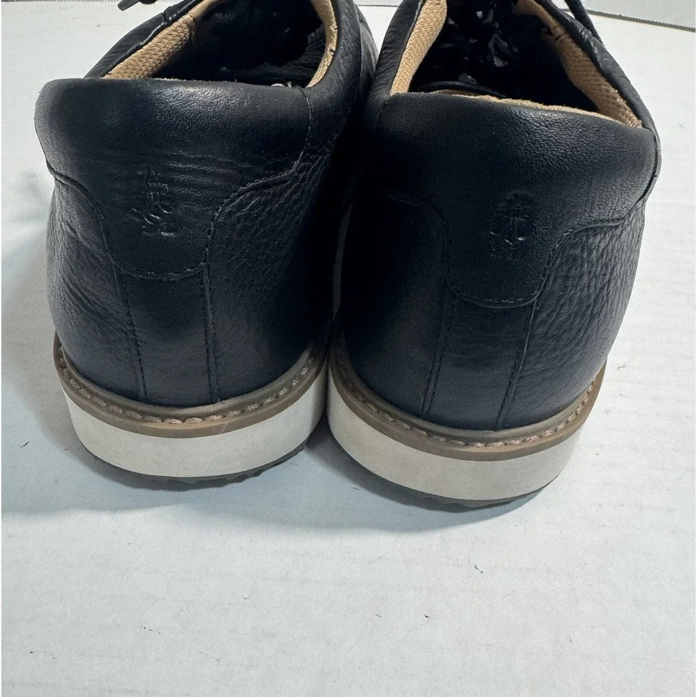 Hush Puppies Bounce Plus‎ Black Leather Lace-Up Shoes Men's Size 14